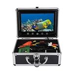 Underwater Fish & Depth Finders Camera, Portable 9 inch LCD Waterproof Monitor HD 15PCS White LEDs and 15PCS Infrared Lamps 1000TVL 30M Deep-sea Probe VR Video Cam for Ice Sea Boat Lake Fishing(US)