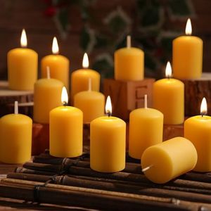 Beeswax Votive Candles 36 Pack Votive Candle Bulk,11-12 Hours Burn Time Unscented Beeswax Candle,100% Natural Pure Bees Wax Candle Small Candles for Prayers Relax（36 Pack）