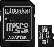 Kingston Canvas Select Plus microSD Card SDCS2/32 GB Class 10 (SD Adapter Included)