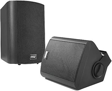 Pyle PDWR52BTBK Wall Mount Waterproof & Bluetooth Speakers, 5.25'' Indoor/Outdoor Speaker System (Black)