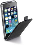 Cellular Line FLAPESSENIPHONE5BK Flip Case for iPhone 5 Faux Leather Black