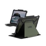 Urban Armor Gear UAG iPad Air 11" Case, Metropolis SE Rugged Protection Case Designed for iPad Air 11" (6th Gen 2024, M2) (A2902, A2903, A2904) Adjustable Stand & Pencil Holder (Auto Sleep) - Olive