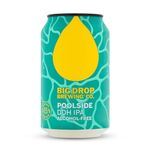 Big Drop Poolside DDH IPA - Naturally Brewed Alcohol Free Beer with a Fruity, Herby Flavour - Vegetarian (12 x 330ml Cans)