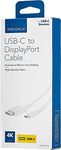 Insignia 6' USB-C to DisplayPort Cable - White - Model: NS-PCKCD6