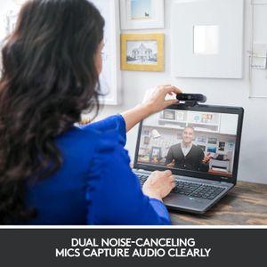 Logitech Brio 4K Webcam – Ultra HD Video, USB, Auto Light Correction