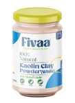 Fivaa Kaolin clay | Natural &Organic Skin Clay| Face, Hair & Body pack| Removes dead skin, Reduces pores and dandruff |Soft and Glowing skin|200 gm