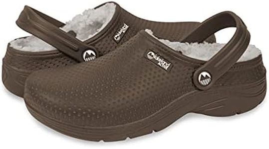 Lakeland Active Men's Fleece-Lined Dockray Clogs, Chestnut Brown, 8.5 US