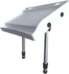 Pactrade Marine White Fishing Deluxe Large Bait Fillet Cutting Board Rod Holder Mount for Fish Cleaning Station-Boat Grill