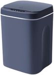 Leona Co 12-18L Smart Trash Can with Lid Touchless Automatic Garbage Can Motion Sensor Rubbish Waste Bin for Kitchen, Office, Living Room, Toilet, Bathroom, Bedroom, RV (Deep Gray, 16L)