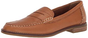 Sperry Women's Seaport Penny Loafer, New Tan, 8