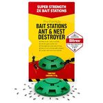 Ant killer bait Station (2 x 5g), Ant bait station For Indoor & Outdoors, Ant Traps, Ant killer, Destroys Ants and their Nests Use at Home & Garden.