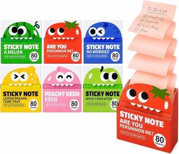 Transparent Pop Up Sticky Notes (Multicolor, 6 Pads 480 Sheets)