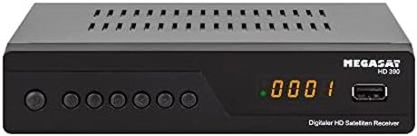 Megasat 0201125 201125 HD 390 DVB-S2 Receiver Front USB Tuner quantity: 1
