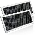 BOTNA JX81H Microwave Charcoal Filter Replacement for GE WB02X10956 WB02X11544, Samsung Carbon Filter- 4 x 8-5/8 x 3/8 Inch, 2 Pack