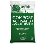 Elixir Gardens Compost Activator 4.5-0-0, Accelerator/Compost Maker - 25Kg | Treats over 180sqm