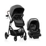 Evenflo Pivot NXT Travel System with LiteMax NXT Infant Car Seat - Silverado Gray
