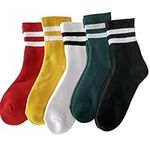 Josnown Women Socks, 5 Pairs Wool Thermal Socks, Cushioned Cozy Walking Socks, Ladies Casual Boots Socks, UK 4-8