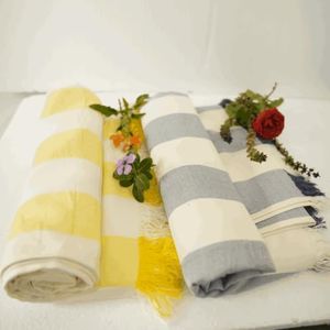 Beetroots Ultra Soft,Thin 100% Bamboo, Light Weight, Perfect for Both hair and body, Bath Beach Towel, (Pack of 2)