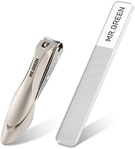 MR.GREEN Baby Safety Nail Clippers Nail Care Clippers Fingernail Cutter Newborn Baby Convenient Nail File Manicure Tools (Baby Nail Clipper+Nano Glass File)