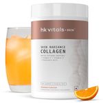 hk vitals Marine Collagen Supplement (Orange, 400g) |With Vitamin C, E, Sodium Hyaluronate | For Healthy Skin, Hair & Nails