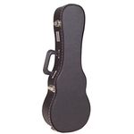 Kinsman KUT14 Regular Hardshell Tenor Ukulele Guitar Case, Black