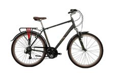 Ammaco Raleigh Pioneer Trail Crossbar 17" Frame 27.5" Wheel Hybrid Bike Grey/Green