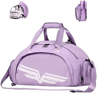 FIORETTO 30L Sports Gym Duffle Bag with Wet Pocket & Shoe Compartment, Weekender Hospital Overnight Bag for Women, Sports Holdall Backpack