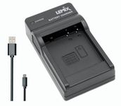 Lemix (BLG10/BLE9) Ultra Slim USB Charger compatible with Panasonic DMW-BLE9 DMW-BLG10 DMW-BLH7E Batteries & Listed PANASONIC LUMIX DMC/DC Cameras