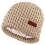 MAGISDU Baby Winter Hat Kids Beanie Merino Wool Boys Girls Double Layer Fleece Lined Knit Toddler Warm Toque for Infant