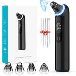 Black Head Remover Tools Blackhead Pore Vacuum: Electric Facial Pore Cleaner 3 Suction Levels, Rechargeable Pimple Comedone Extractor Skin Care for Face