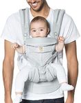 Ergobaby Omni 360 All-Position Baby Carrier for Newborn to Toddler with Lumbar Support & Cool Air Mesh (7-45 Lb), Pearl Grey