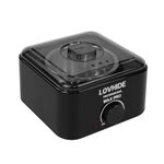 LOVHIDE Professional Wax Heater Machine for Salon & Home Use | Electric Wax Warmer for Hard Wax, Beans & Hair Removal | Adjustable Temperature Control Wax Pro (Black)
