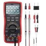 AstroAI Digital Multimeter 6000, Multi Meter - Measures Voltage, Current, Resistance, Continuity, Capacitance, Diode, Temperature – Voltmeter with Backlit LCD, Data Hold, Safety Rated CAT III, Black