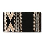 Mayatex Cowtown Saddle Blanket, Black/Sand/Taupe/Cream, 36 x 34-Inch