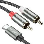 Froggen USB C to 2 RCA Audio Cable,