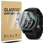 Diruite 4-Pack for Garmin Forerunner 255S/255S Music Screen Protector(Not for Garmin Forerunner 255), HD Tempered Glass No-Bubble Screen Protector for Garmin Forerunner 255S/255S Music