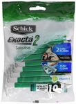 Schick Exacta2 Sensitive Disposable Razor, 10 Count( by Schick