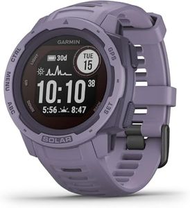 Garmin Instinct SOLAR GPS 45mm Smartwatch, Rugged watch, Built-in Sports Apps & Health Monitoring, Solar Charging, Ultratough Design Features, up to 24 days battery life, Orchid