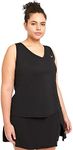 Nike Women's Court Victory Tennis Tank Top Sleeveless (as1, Alpha, s, Regular, Regular, Black/White)