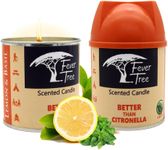 2 Pack Set 250g Scented Candles, Better Than CITRONELLA, Long Burning, for Outdoor and Indoor use. 30 Hours Each, 60 Total Hours. (Lemon and Basil)