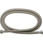 GE WX14X10005 Polymer Coated Braided Washer Hoses. 4-Feet. 2-Pack, Gray