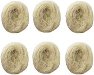 kathson Bird Nesting Materials Coconut Fiber Bird Nest Bedding Material Warm and Breathable Linen Silk for Bird Small Animals (6 Pack)