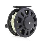 FGXY Fly Reel, Fly Fishing Reel, 5/6 Fly Fishing Reel with Line Left/Right Hand, Fisherman Accessory, Fishing Lines, Fly Fishing Wheel with Fishing Line, Tough durable, for Saltwater Freshwater