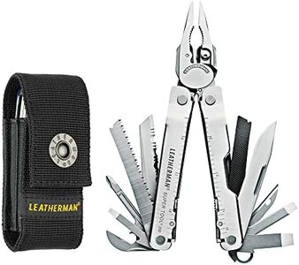 LEATHERMAN, Super Tool 300 Multitool with Premium Replaceable Wire Cutters and Saw, Stainless Steel with Nylon Sheath