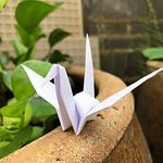 100PCS 5.9" Premade White Origami Cranes for Wedding Party Favor Table Centerpieces Decorations DIY Crane Bird Garlands Birthday Baby Shower Party Supplies