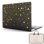 HLAAJJX Laptop Hard Shell Case Compatible with MacBook Air 11 inch 2015 2014 2013 2012 2011 2010 Release Model A1370 A1465, Color Printing Plastic Hard Case Cover & Cartoon Bag, Star