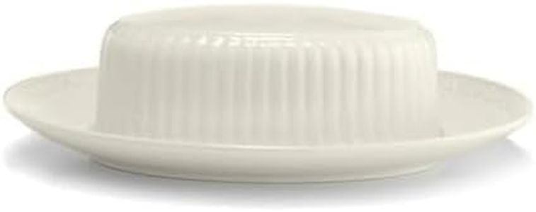 Mikasa Italian Countryside Covered Butter Dish, White