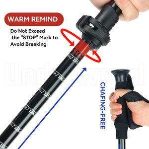 Underwood-Aggregator Collapsible Hiking Poles – Lightweight Trekking Sticks
