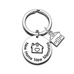 First Home Gift New Home Keychain Housewarming Gift for New Homeowner Realtor Gift (new home new memories)