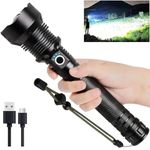 FeedWale Small Sun Long Range Rechargeable LED Flashlight – 2KM Torch